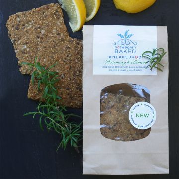 Norwegian Baked Crispbread / Knekkebrød with Rosemary & Lemon