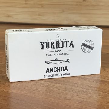 Yurrita Cantabrian Anchovies in Olive Oil, 50g Tin